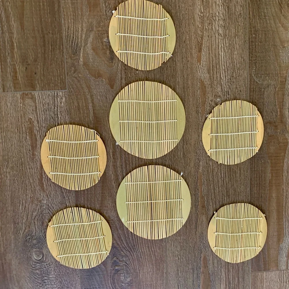 Bamboo coasters
